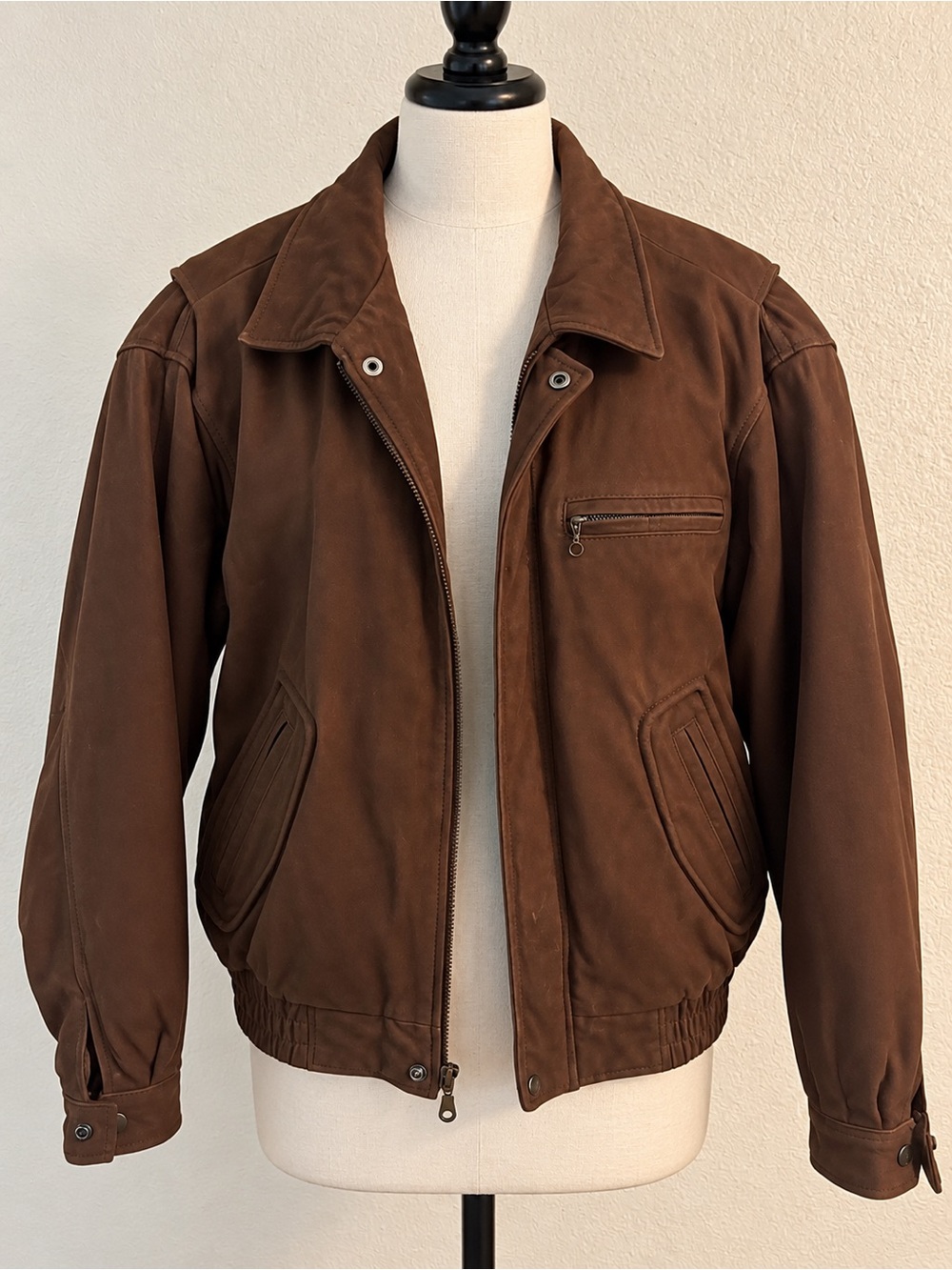Mirage Brown Men's leather Bomber Jacket